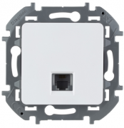 Legrand Inspiria Белый Розетка телефонная 1-ая RJ11