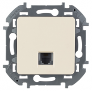 Legrand Inspiria Слоновая кость Розетка телефонная 1-ая RJ11