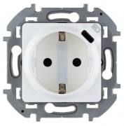 Legrand Inspiria Белый с/з + USB type-C, 7,5Вт (USB type-C 5V, 1,5A)
