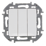Legrand Inspiria Белый Выключатель 3-кл
