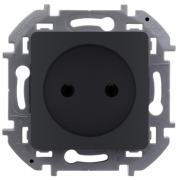 Legrand Inspiria Антрацит Розетка б/з, винтовые клеммы