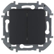 Legrand Inspiria Антрацит Выключатель 2-кл
