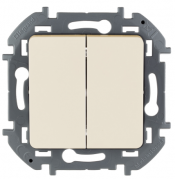 Legrand Inspiria Слоновая кость Выключатель 2-кл