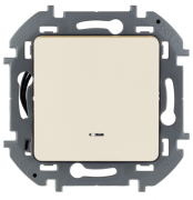 Legrand Inspiria Слоновая кость Выключатель 1-кл с подсветкой