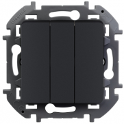 Legrand Inspiria Антрацит Выключатель 3-кл