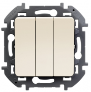 Legrand Inspiria Слоновая кость Выключатель 3-кл