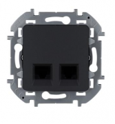Legrand Inspiria Антрацит Розетка Компьютерная 2-ая RJ45 Cat.6e (UTP)