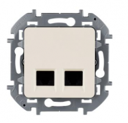 Legrand Inspiria Слоновая кость Розетка Компьютерная 2-ая RJ45 Cat.6e (UTP)