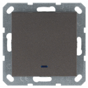 Jasmart G Мокко Выключатель 1-кл с подсветкой