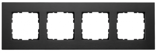 Jasmart G-Metal Металл Черный алюминий Рамка 4-ая