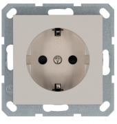 Jasmart G Тауп Розетка с/з со шторками