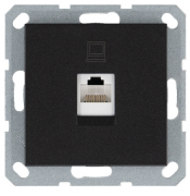 Jasmart G Антрацит Розетка Компьютерная 1-ая RJ45 Cat.5e (UTP)