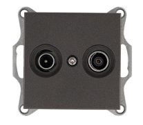 Jasmart G Мокко Розетка TV+FM оконечная