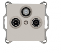 Jasmart G Тауп Розетка TV+FM+SAT оконечная