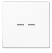 Jung A 500 Белый Клавиша 2-ая с подсветкой