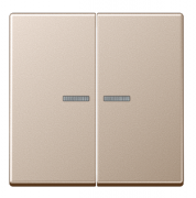 Jung A 500 Шампань Клавиша 2-ая с подсветкой