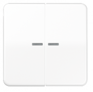 Jung CD 500 Белый Клавиша 2-ая с подсветкой