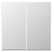 Jung LS 990 Алюминий Клавиша 2-ая