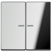 Jung LS 990 Хром Клавиша 2-ая с подсветкой