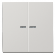 Jung LS 990 Светло-серый Клавиша 2-ая с подсветкой