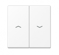 Jung A Flow/A 550 Белый матовый Клавиша 2-ая жалюзийного выключателя с символами «стрелки»