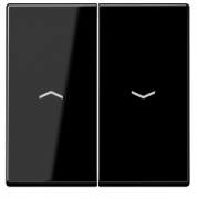 Jung A 500 Черный Клавиша 2-ая жалюзийного выключателя с символами «стрелки»