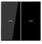 Jung LS 990 Черный Клавиша 2-ая жалюзийного выключателя с символами «стрелки»