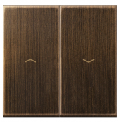 Jung LS 990 Латунь античная Клавиша 2-ая жалюзийного выключателя с символами «стрелки»