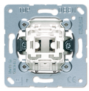Jung Мех Выключатель 1-кл  кнопочный (1 НО контакт) с N-клеммой