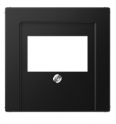 Jung A Flow/A 550 Черный матовый Накладка на USB зарядные устройства и TAE-розетки