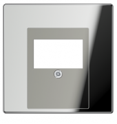 Jung LS 990 Хром Накладка на USB зарядные устройства и TAE-розетки