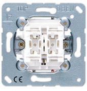 Jung Мех Выключатель жалюзийный 2-кл  кнопочный с механической блокировкой
