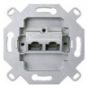 Jung Мех Розетка Компьютерная 2-ая RJ45 Cat.6 экранированная