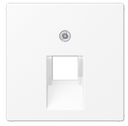Jung A Flow/A 550 Белый матовый Накладка 1-ой наклонной ТЛФ/Компьютерной розетки