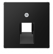 Jung A Flow/A 550 Черный матовый Накладка 1-ой наклонной ТЛФ/Компьютерной розетки