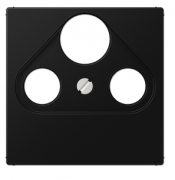 Jung A Flow/A 550 Черный матовый Накладка TV-SAT-FM розетки