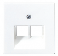 Jung A 500 Белый Накладка 2-ой наклонной ТЛФ/Компьютерной розетки