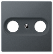 Jung A 500 Антрацит матовый Накладка TV-FM розетки
