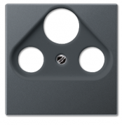 Jung A 500 Антрацит матовый Накладка TV-SAT-FM розетки