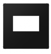 Jung A Flow/A 550 Черный матовый Накладка на USB зарядные устройства без видимого винта