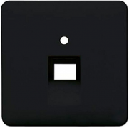 Jung CD 500 Черный Накладка 1-ой наклонной ТЛФ/Компьютерной розетки