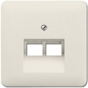 Jung CD 500 Слоновая кость Накладка 2-ой наклонной ТЛФ/Компьютерной розетки