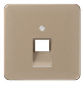 Jung CD 500 Золотая бронза Накладка 1-ой наклонной ТЛФ/Компьютерной розетки