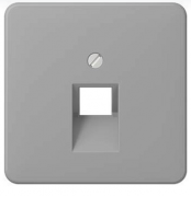 Jung CD 500 Серый Накладка 1-ой наклонной ТЛФ/Компьютерной розетки