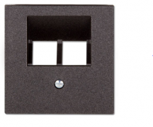 Jung ECO profi Антрацит матовый Накладка 2-ой наклонной ТЛФ/комп розетки