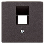 Jung ECO profi Антрацит матовый Накладка 1-ой наклонной ТЛФ/комп розетки