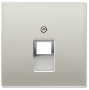Jung LS 990 Нержавеющая сталь Накладка 1-ой наклонной ТЛФ/комп розетки