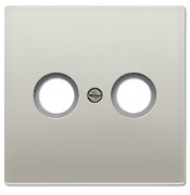 Jung LS 990 Нержавеющая сталь Накладка TV-FM розетки