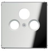 Jung LS 990 Хром Накладка TV-SAT-FM розетки