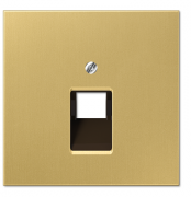 Jung LS 990 Латунь классическая Накладка 1-ой наклонной ТЛФ/комп розетки